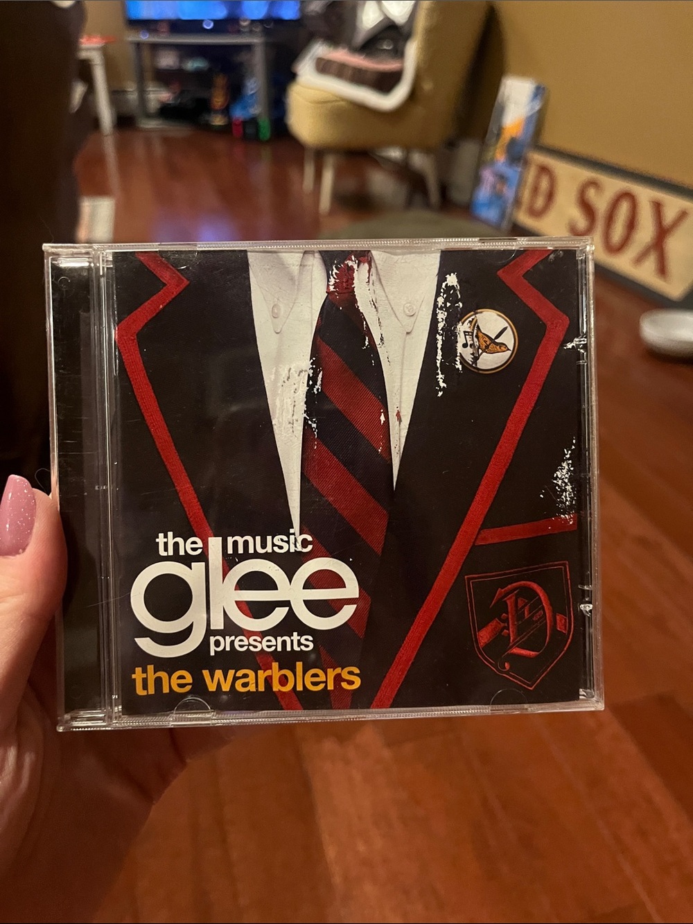 Lee Glee Presents The Warblers CD — Black with Red Accents